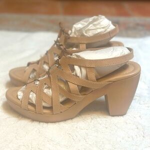 Madewell Nubuck Lace-Up Corset Platform Heels - NIB